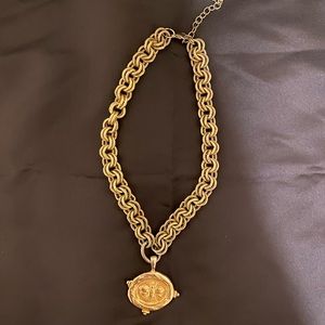 Susan Shaw Bee Double Link Chain Necklace